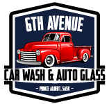 6th avenue car wash and auto glass logo
