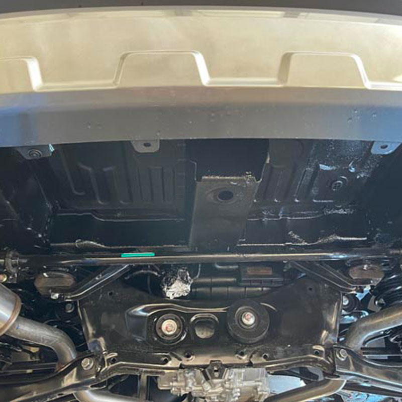 undercarriage of car